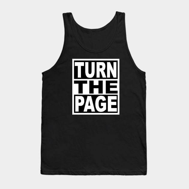 Turn the Page Tank Top by flimflamsam